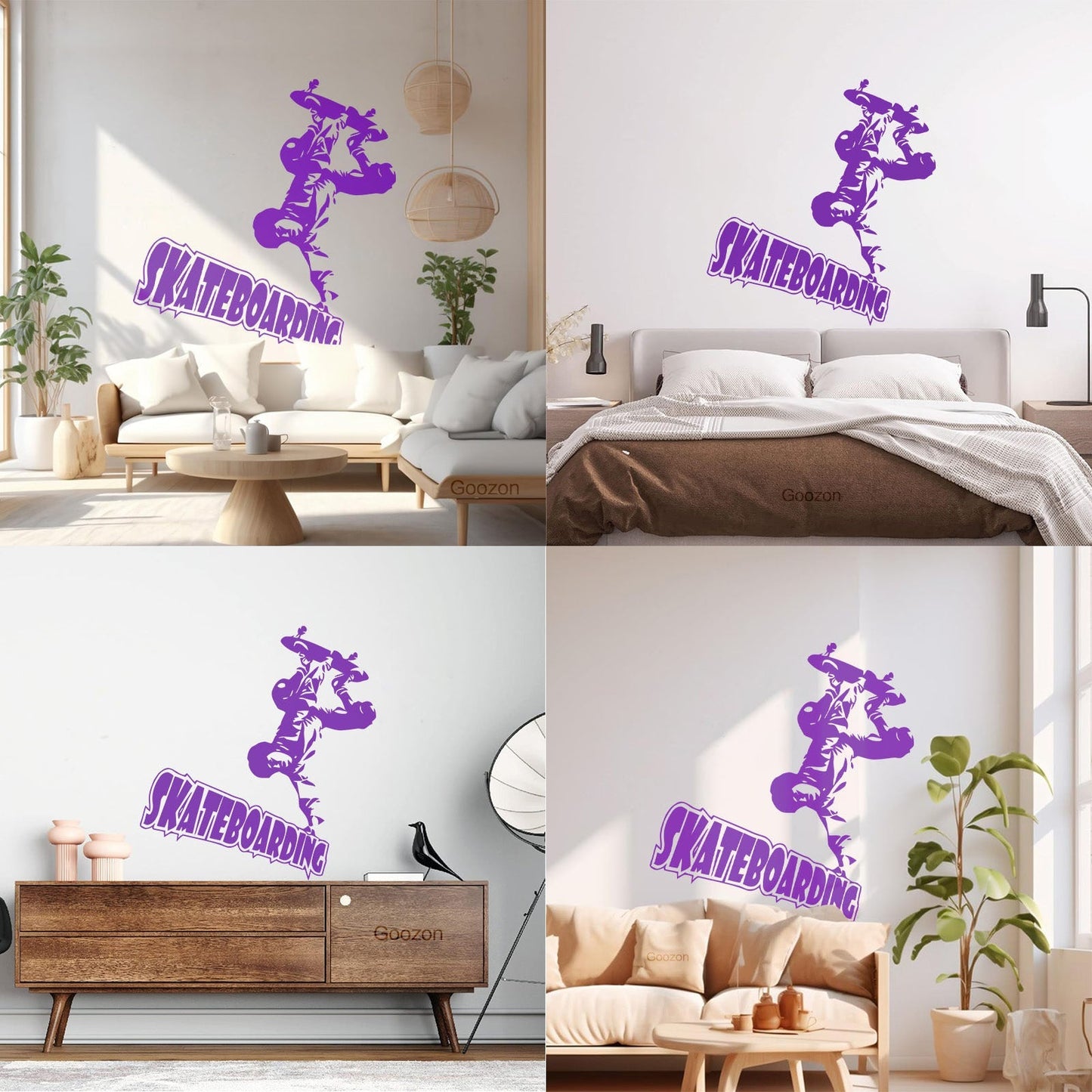 Wall Vinyl Sticker Decor Skateboarding Extreme Sports It Won'T Fall Off
