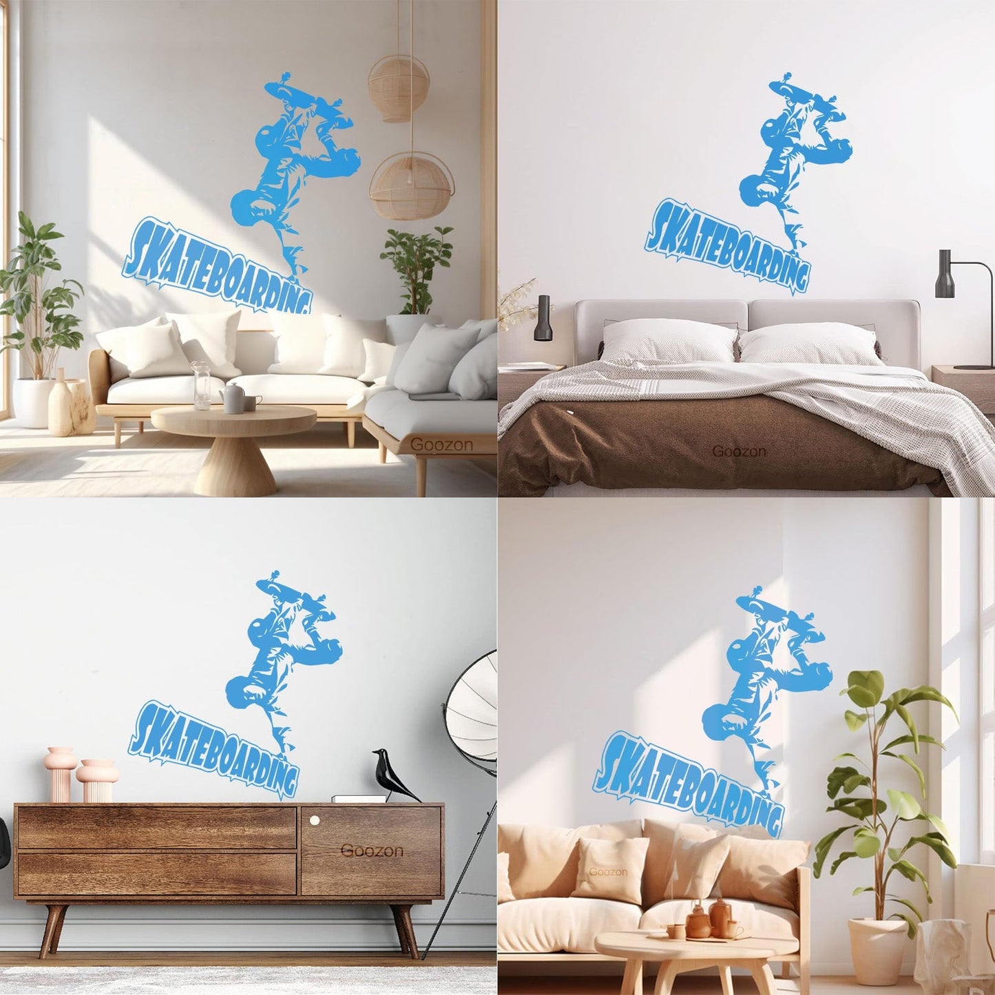 Wall Vinyl Sticker Decor Skateboarding Extreme Sports It Won'T Fall Off