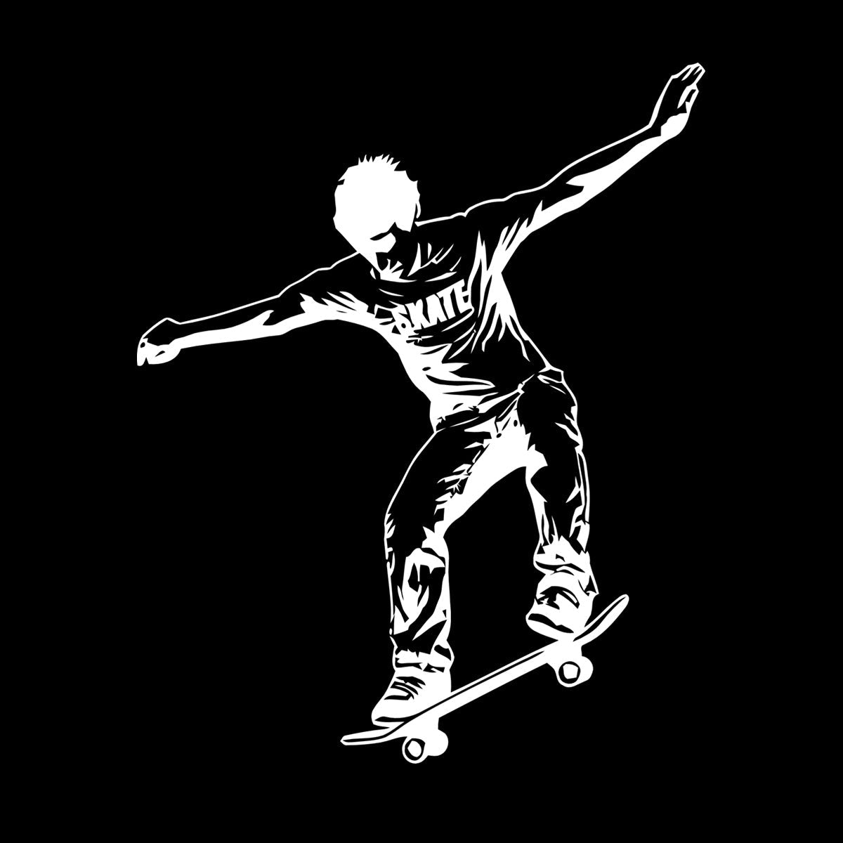 Fine Carving Stickers Skateboard Street Sports Skate Teen Personalized Customization