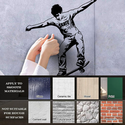 Fine Carving Stickers Skateboard Street Sports Skate Teen Personalized Customization