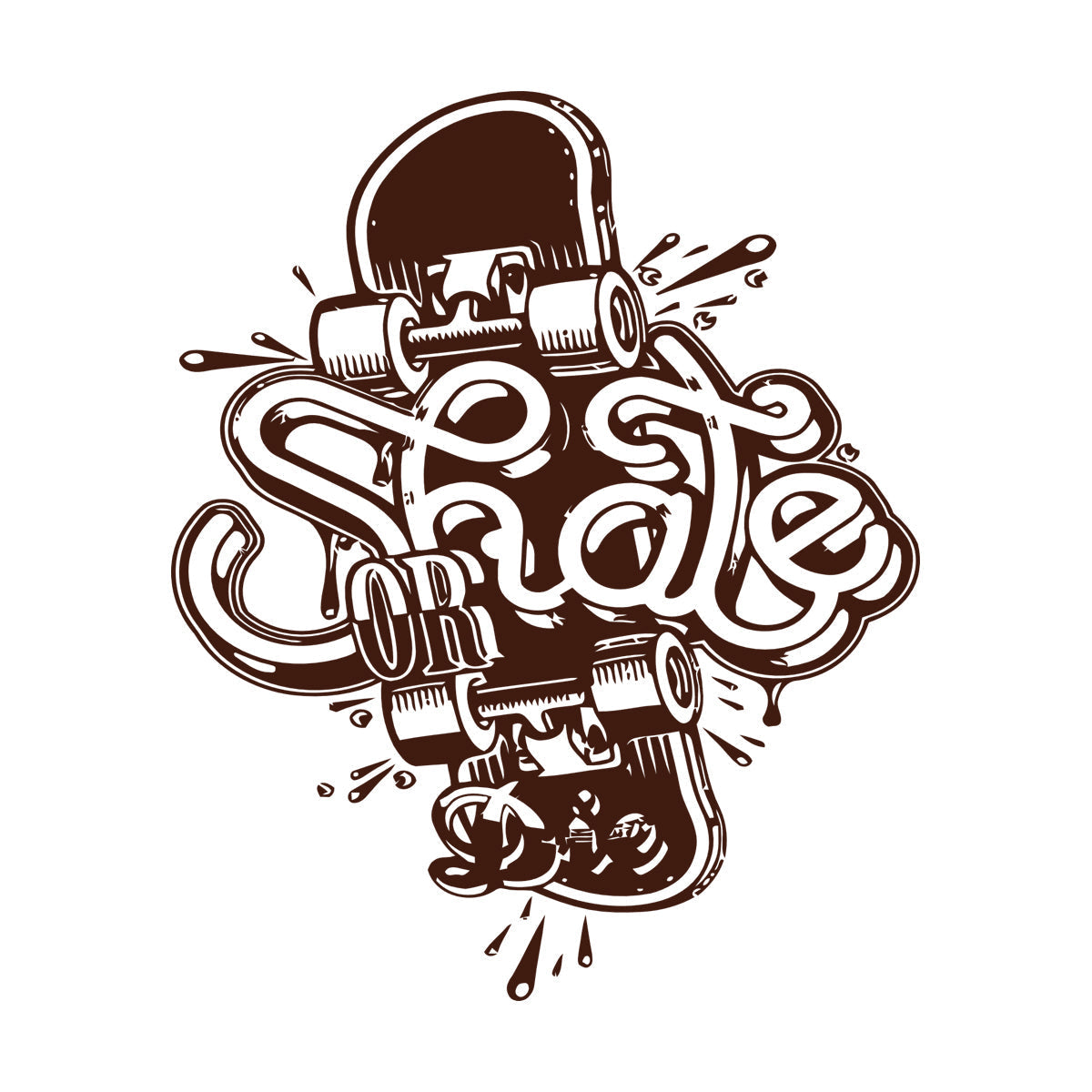 Wall Stickers Skate Skateboard Extreme Teen Street Sport Can Modify And Add Information