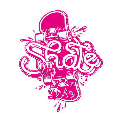 Wall Stickers Skate Skateboard Extreme Teen Street Sport Can Modify And Add Information