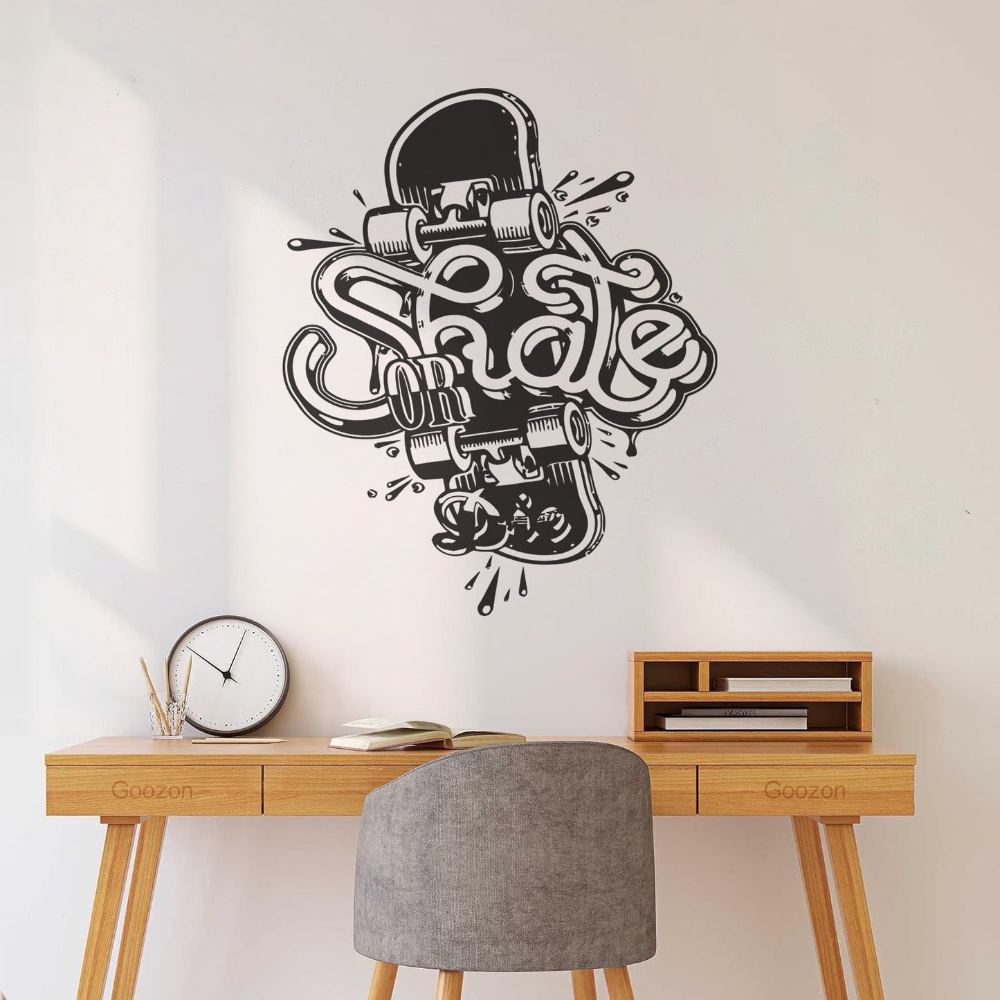 Wall Stickers Skate Skateboard Extreme Teen Street Sport Can Modify And Add Information