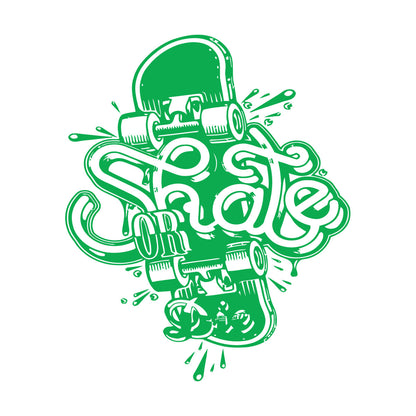 Wall Stickers Skate Skateboard Extreme Teen Street Sport Can Modify And Add Information