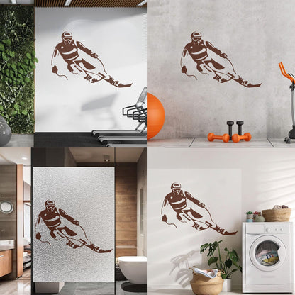 Fine Carving Decals Ski Winter Sport Skier Extreme Living Art Decoration