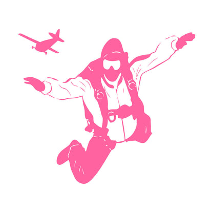 Vinyl Art Sticker Skydiving Extreme Sports Parachute Air Wall Beautification