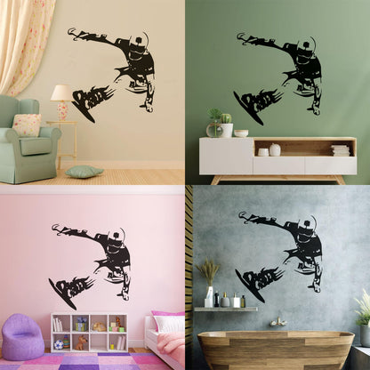 Snowboard Winter Sport Extreme Snowboarding Engraving Stickers Car Body Decoration