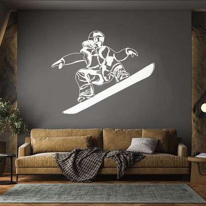 Lettering Decals Snowboard Winter Sports Extreme Mountain Window Decals