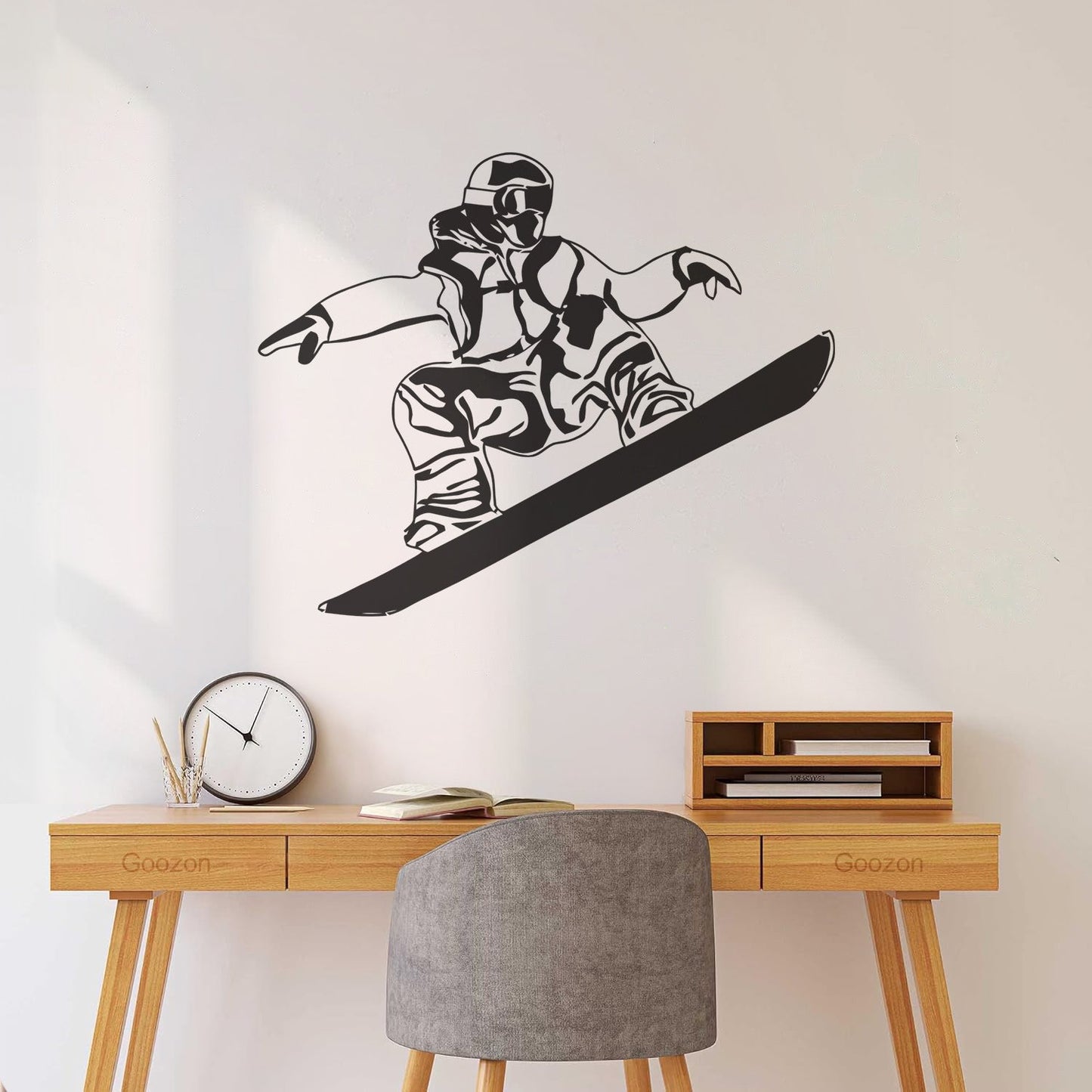 Lettering Decals Snowboard Winter Sports Extreme Mountain Window Decals