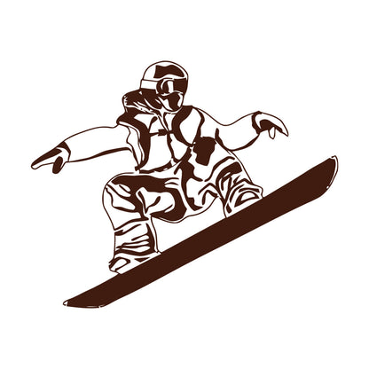 Lettering Decals Snowboard Winter Sports Extreme Mountain Window Decals