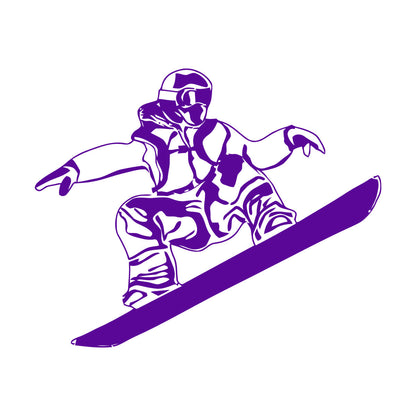 Lettering Decals Snowboard Winter Sports Extreme Mountain Window Decals