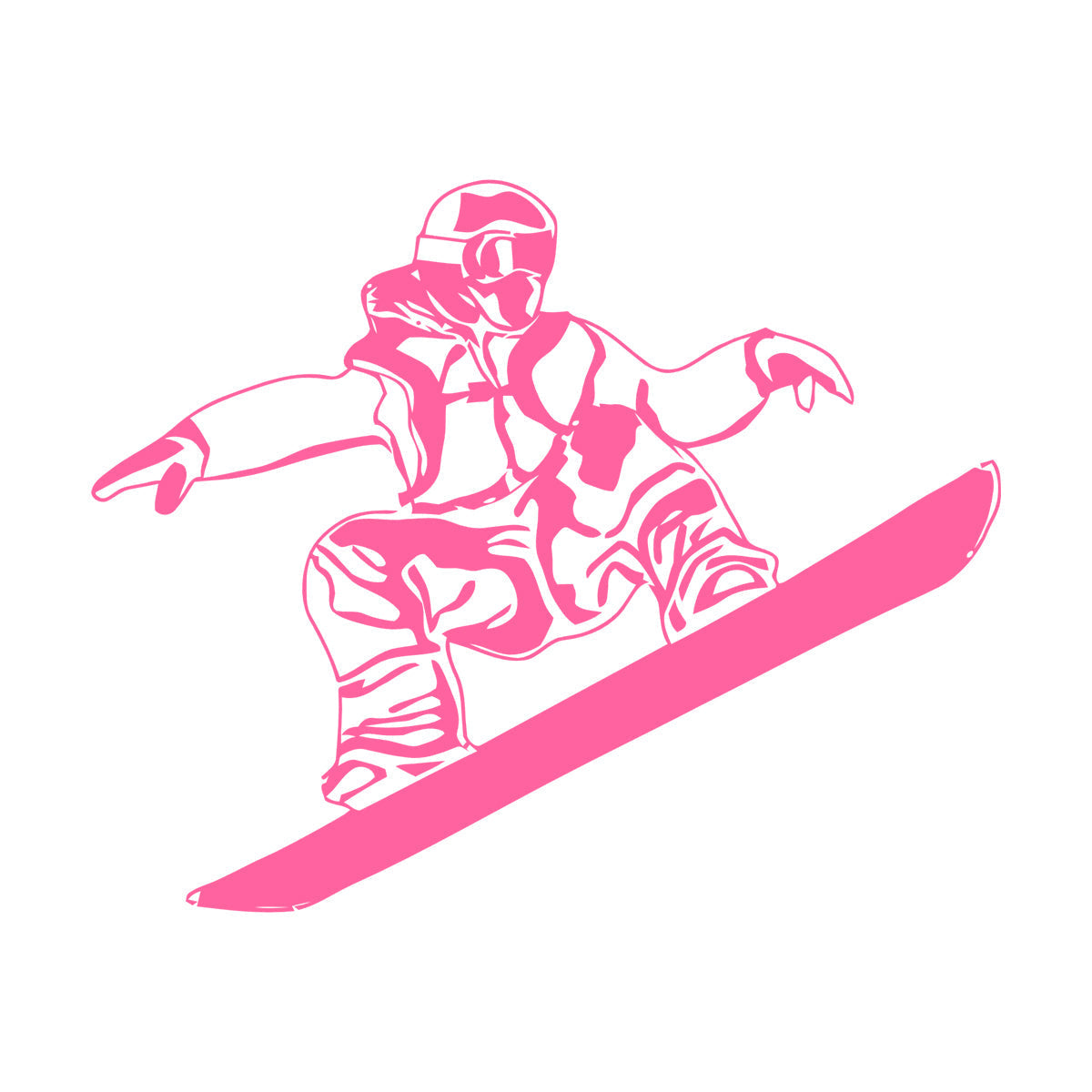 Lettering Decals Snowboard Winter Sports Extreme Mountain Window Decals