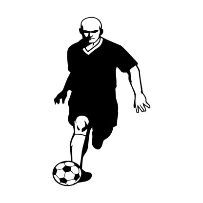 Wall Decals Pvc Soccer Football Ball Player Sport Glass Stickers