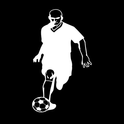 Wall Decals Pvc Soccer Football Ball Player Sport Glass Stickers