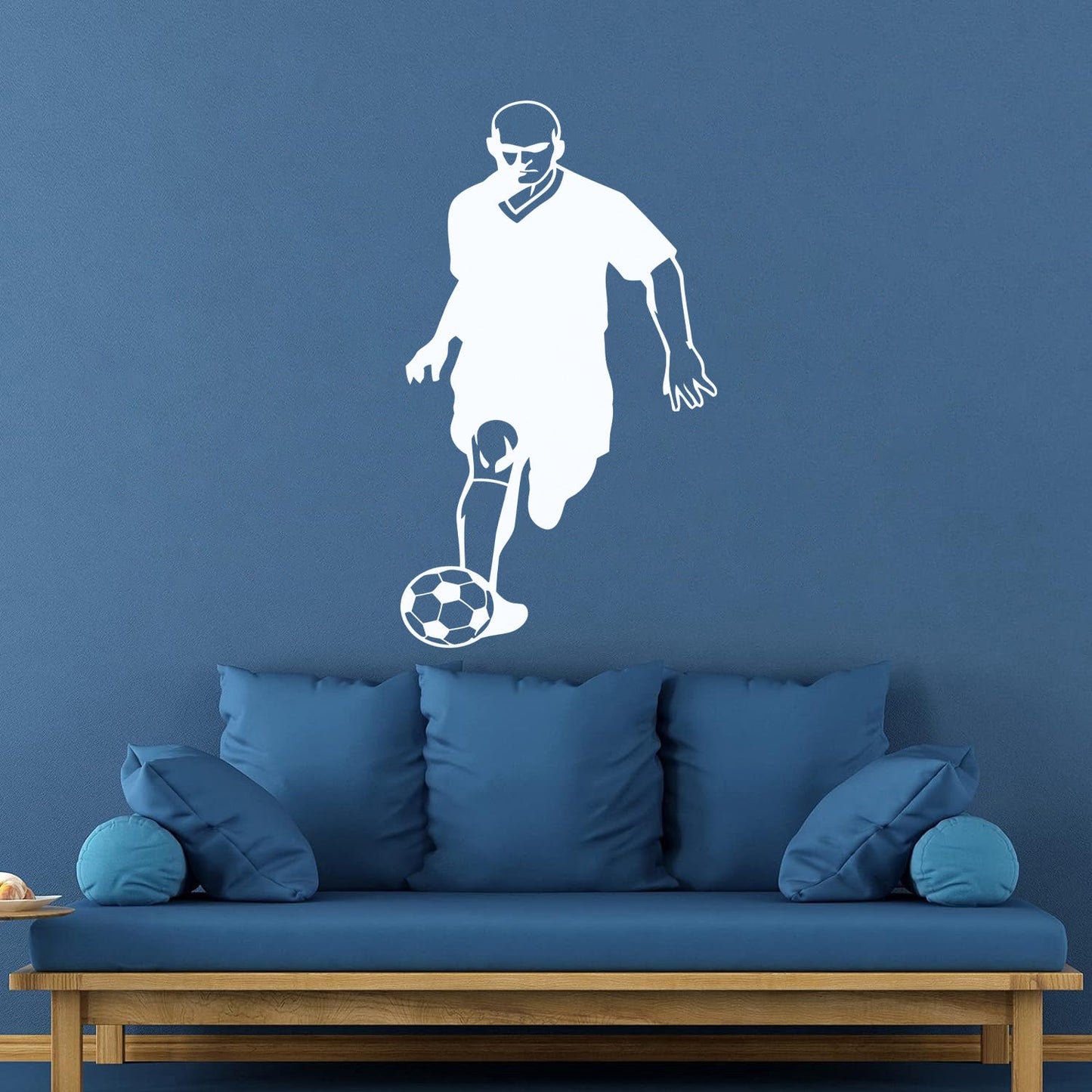Wall Decals Pvc Soccer Football Ball Player Sport Glass Stickers