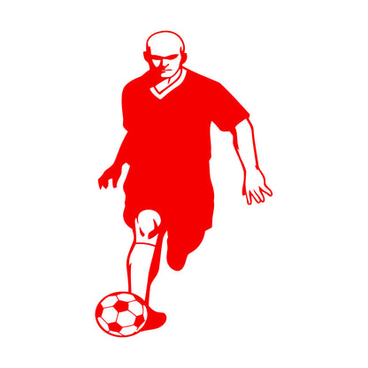 Wall Decals Pvc Soccer Football Ball Player Sport Glass Stickers