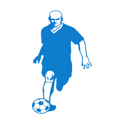 Wall Decals Pvc Soccer Football Ball Player Sport Glass Stickers