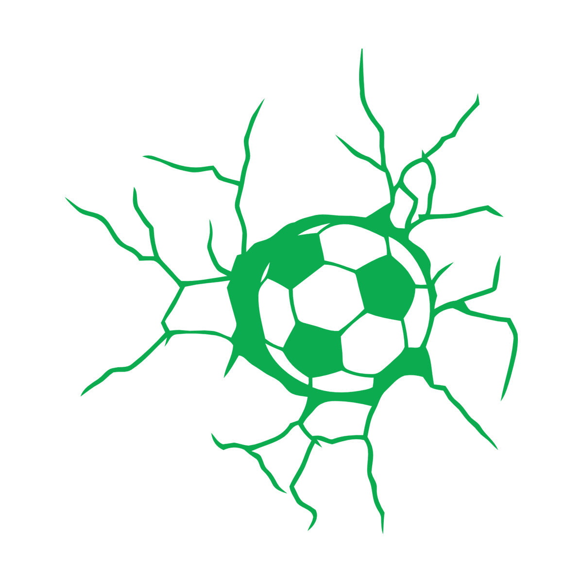 Lettering Stickers Spoof Ball Crack Sports Store Decoration