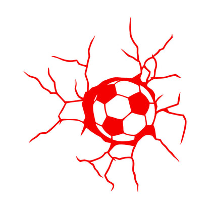 Lettering Stickers Spoof Ball Crack Sports Store Decoration