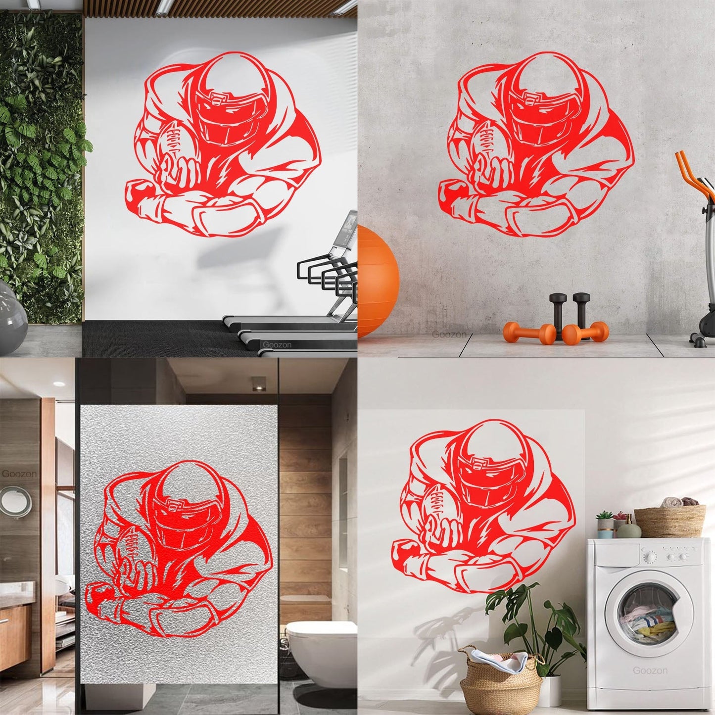 Wall Decals Paster Paper Sport American Football Coolest Tattoo Culture