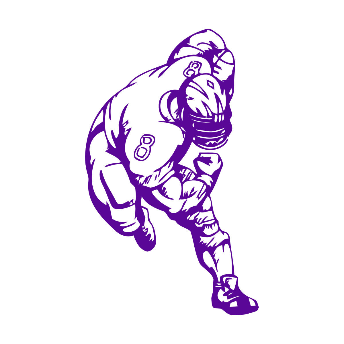 Sport American Football Sportsman Nice Wall Decals Self Adhesive