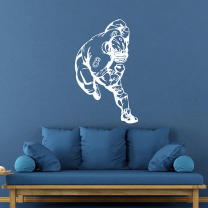 Sport American Football Sportsman Nice Wall Decals Self Adhesive