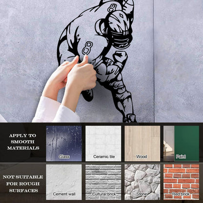 Sport American Football Sportsman Nice Wall Decals Self Adhesive