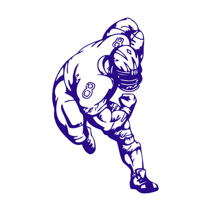 Sport American Football Sportsman Nice Wall Decals Self Adhesive
