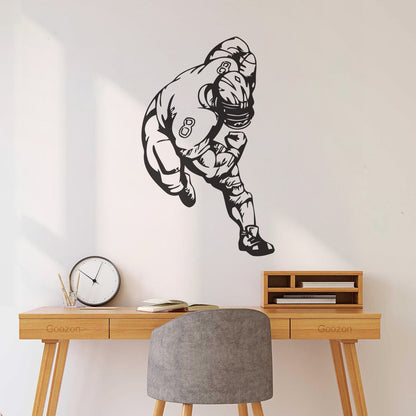 Sport American Football Sportsman Nice Wall Decals Self Adhesive