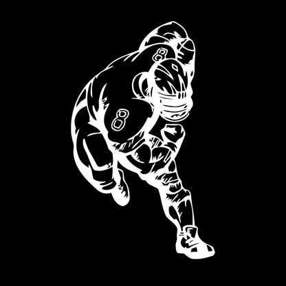 Sport American Football Sportsman Nice Wall Decals Self Adhesive