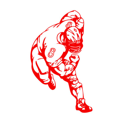Sport American Football Sportsman Nice Wall Decals Self Adhesive