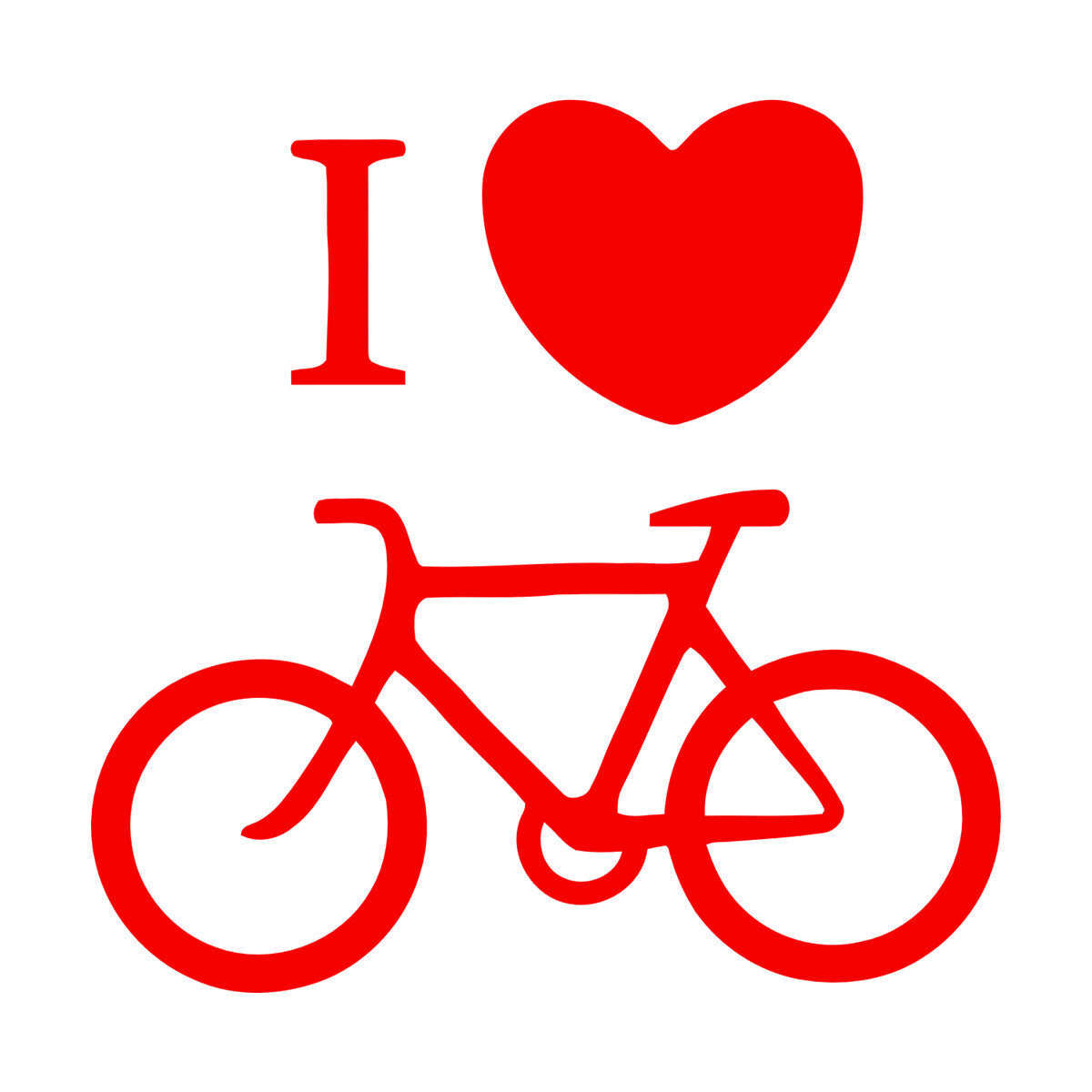 Sport Bike Love Cycling Bicycle Wall Stickers Paster Paper Easy Installation