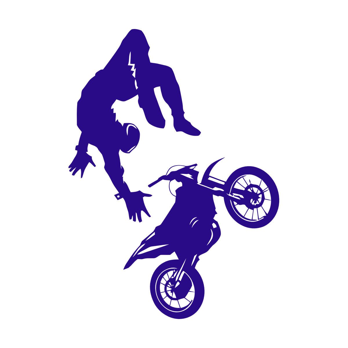 Wall Vinyl Sticker Decor Sport Bike Motocross Extreme Speed Art Mural Painting