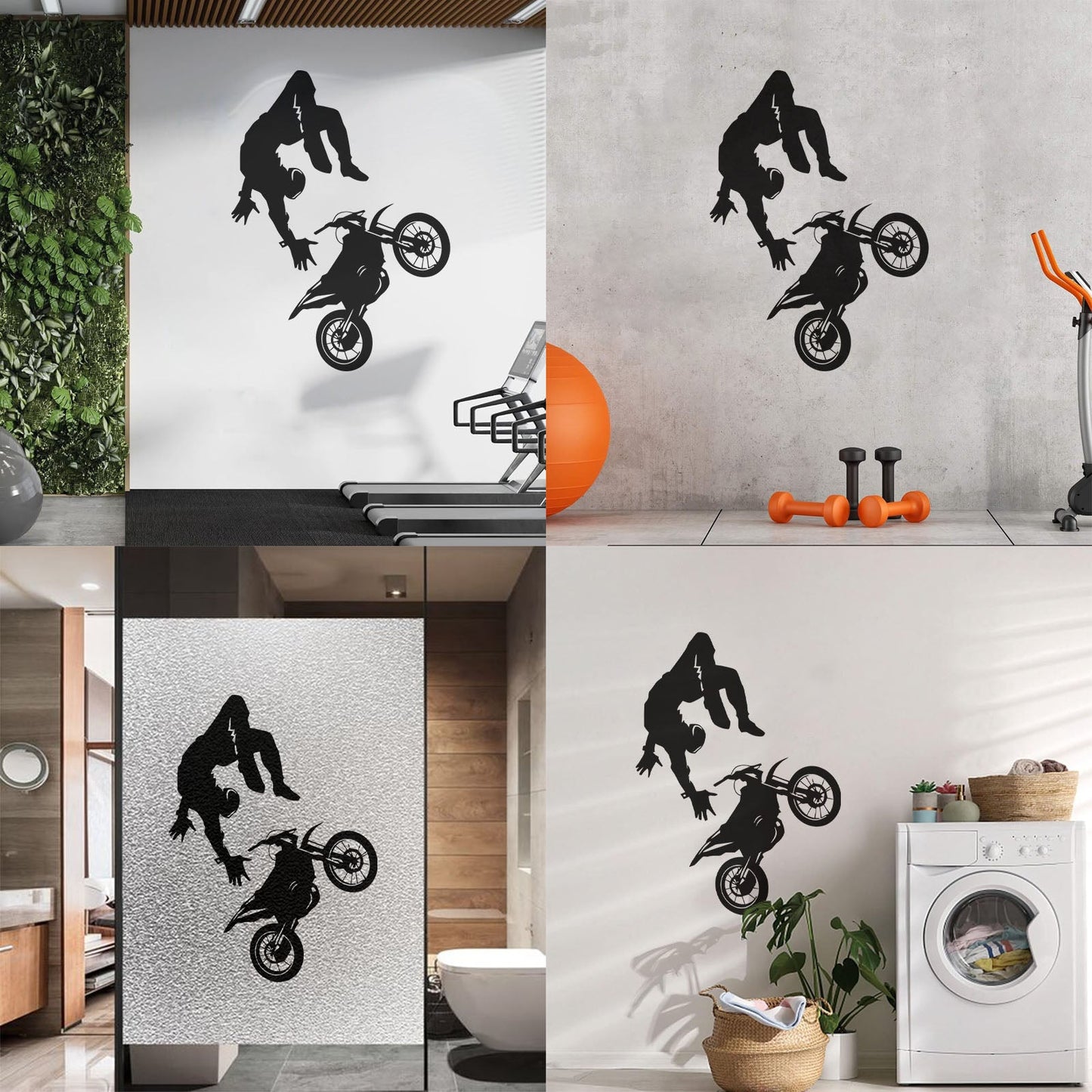 Wall Vinyl Sticker Decor Sport Bike Motocross Extreme Speed Art Mural Painting