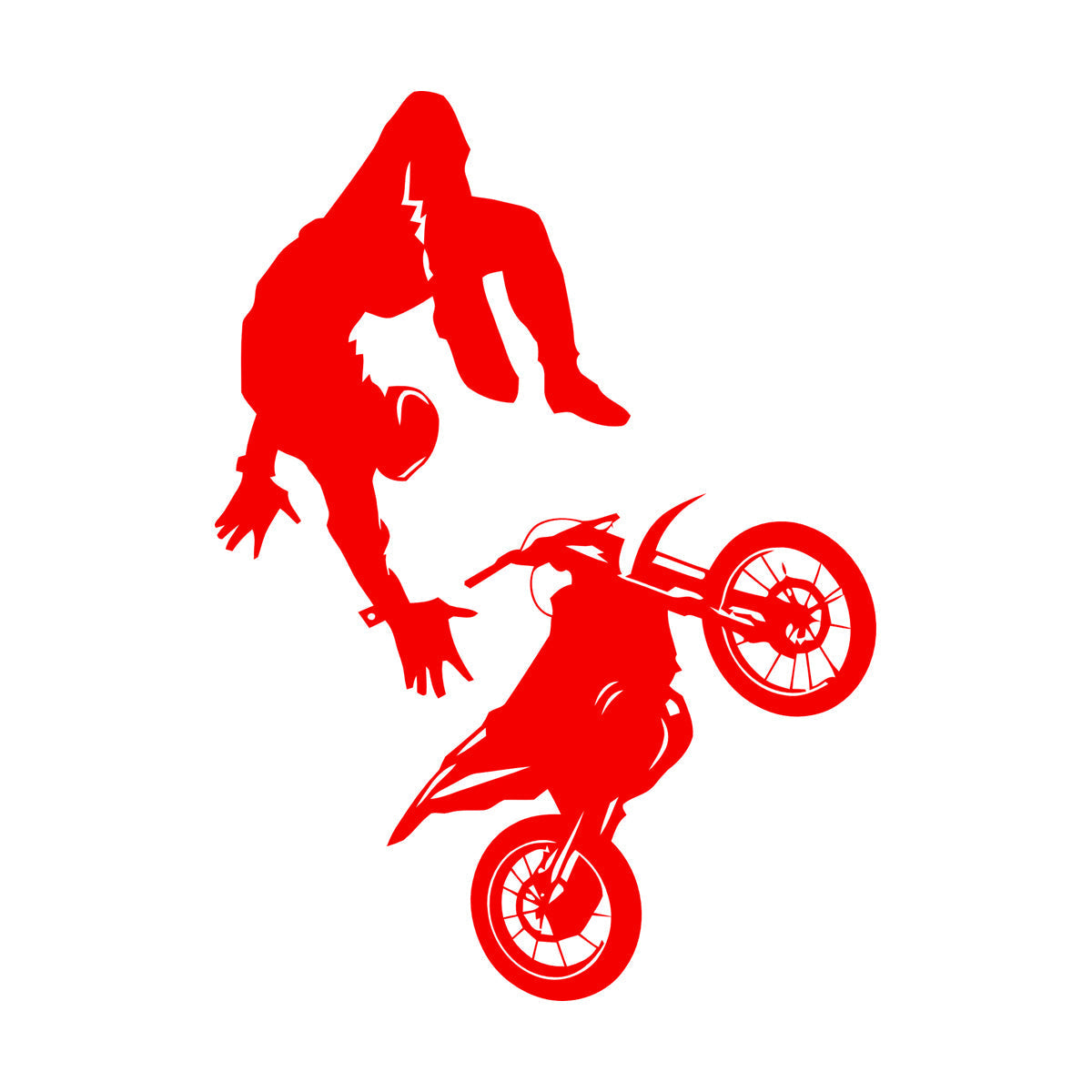 Wall Vinyl Sticker Decor Sport Bike Motocross Extreme Speed Art Mural Painting