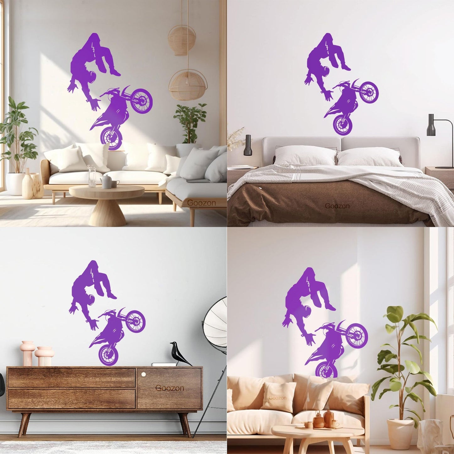 Wall Vinyl Sticker Decor Sport Bike Motocross Extreme Speed Art Mural Painting