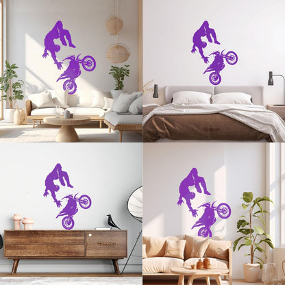 Wall Vinyl Sticker Decor Sport Bike Motocross Extreme Speed Art Mural Painting