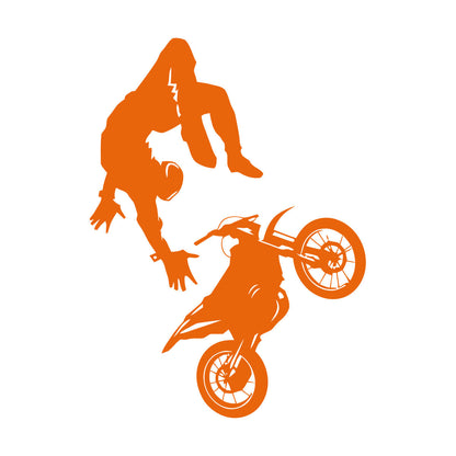 Wall Vinyl Sticker Decor Sport Bike Motocross Extreme Speed Art Mural Painting