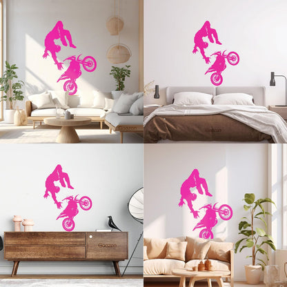 Wall Vinyl Sticker Decor Sport Bike Motocross Extreme Speed Art Mural Painting