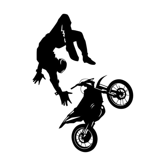Wall Vinyl Sticker Decor Sport Bike Motocross Extreme Speed Art Mural Painting