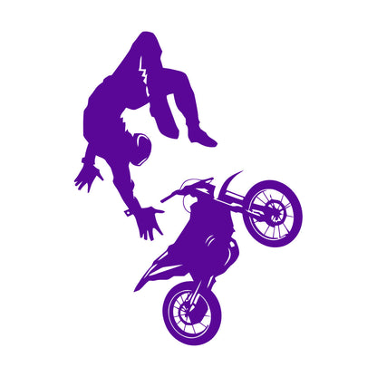 Wall Vinyl Sticker Decor Sport Bike Motocross Extreme Speed Art Mural Painting