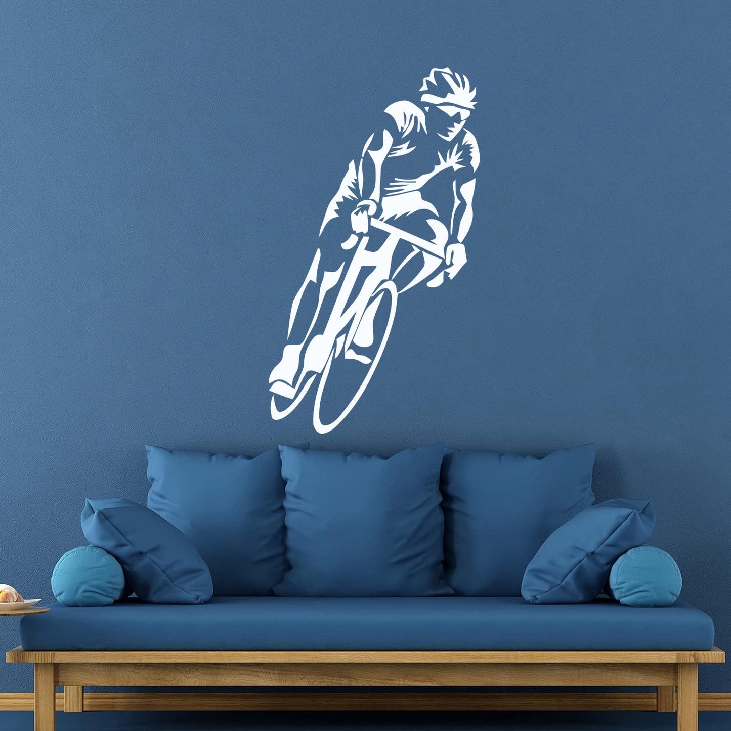 Fine Carving Stickers Sport Bike Race Cycling Cyclist Multiple Size Options