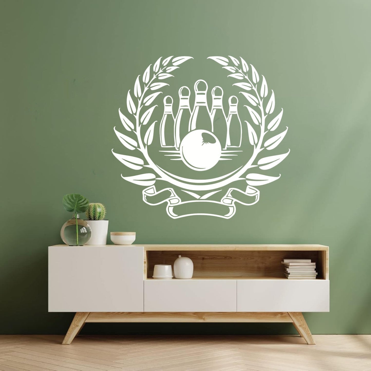 Wall Stickers Sport Bowling Skittles Entertainment Center Waterproof