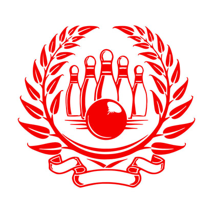 Wall Stickers Sport Bowling Skittles Entertainment Center Waterproof