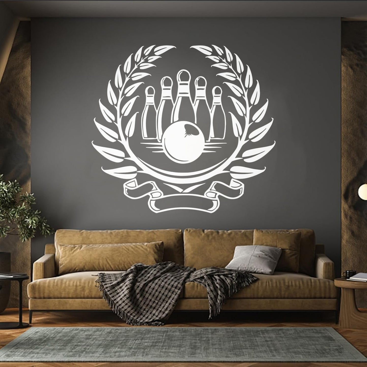 Wall Stickers Sport Bowling Skittles Entertainment Center Waterproof