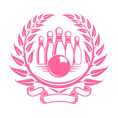 Wall Stickers Sport Bowling Skittles Entertainment Center Waterproof