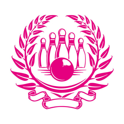 Wall Stickers Sport Bowling Skittles Entertainment Center Waterproof