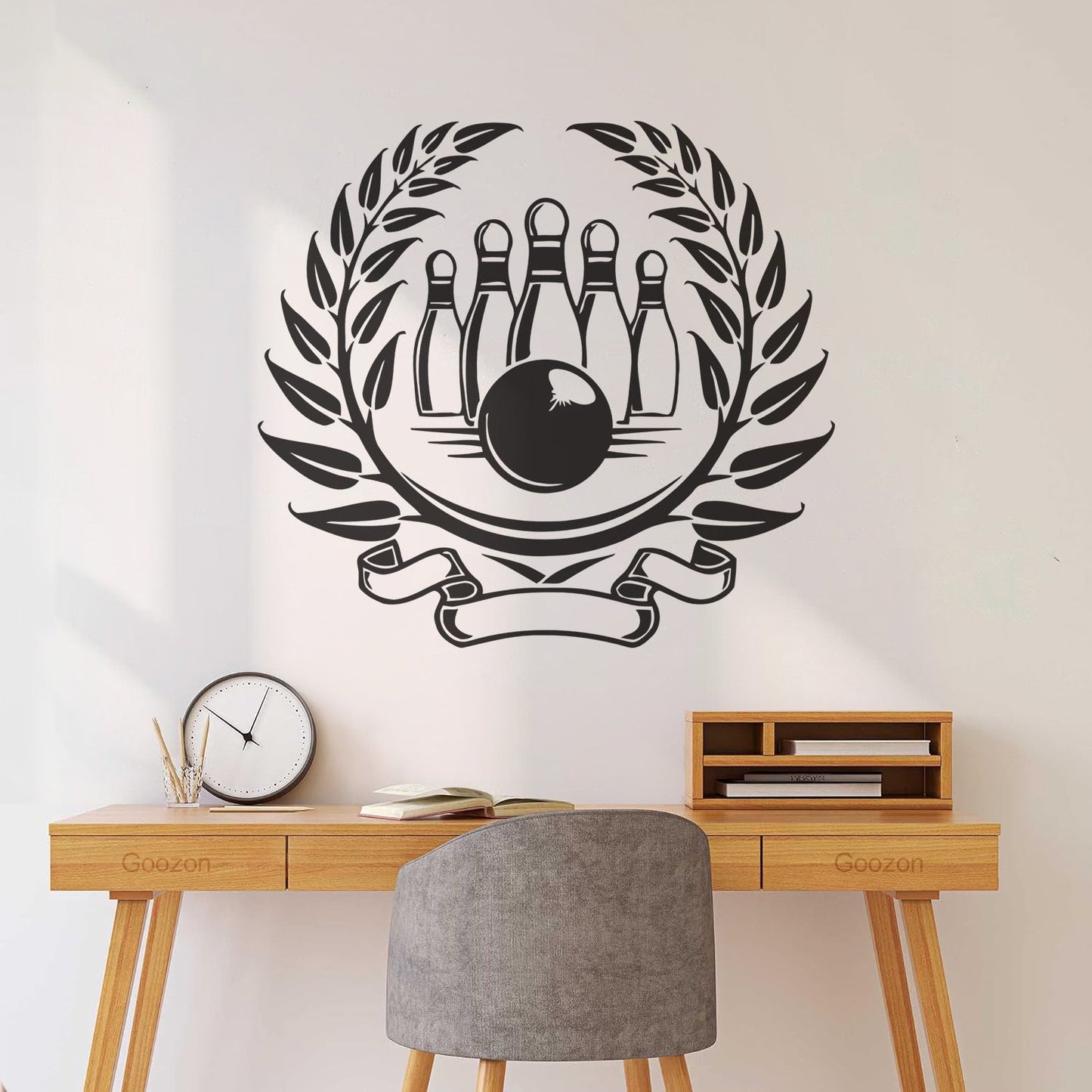 Wall Stickers Sport Bowling Skittles Entertainment Center Waterproof