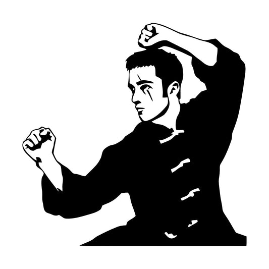 Vinyl Art Sticker Sport Martial Arts Fighter Karate Aikido Personalized Customization