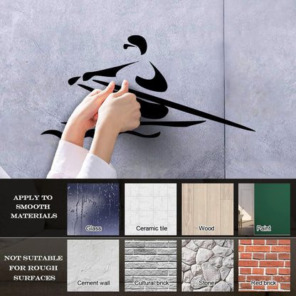 Engraving Stickers Sport Rowing Boating Can Modify And Add Information